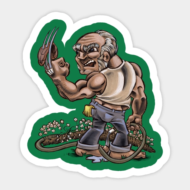 Grumpy Old Man Sticker by majanation